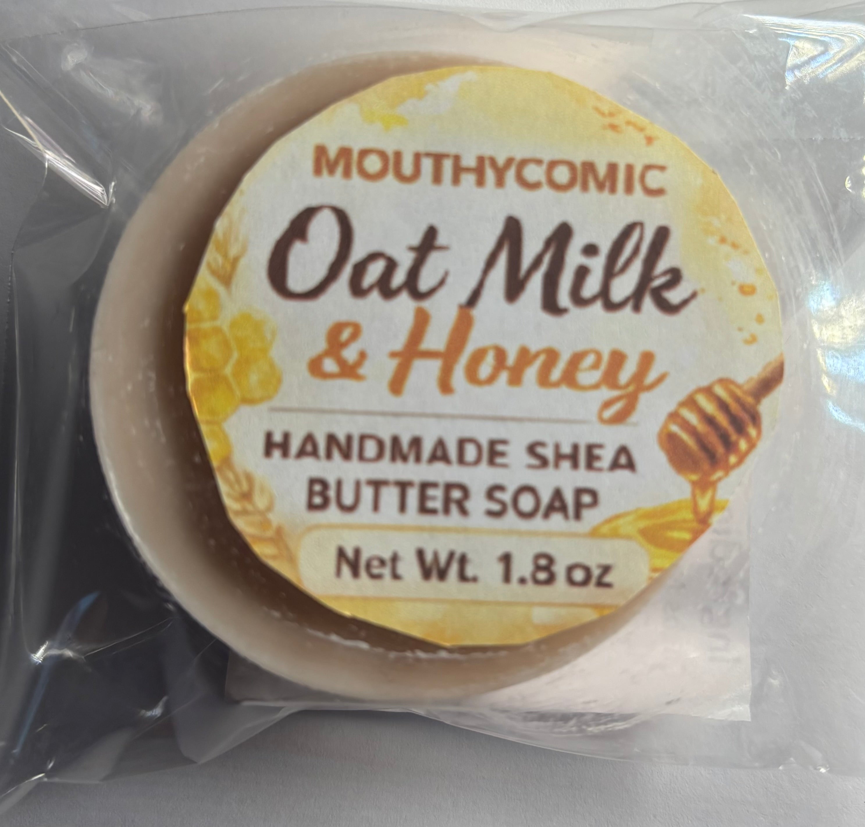 Oat Milk and Honey Shea Butter Soap Puck