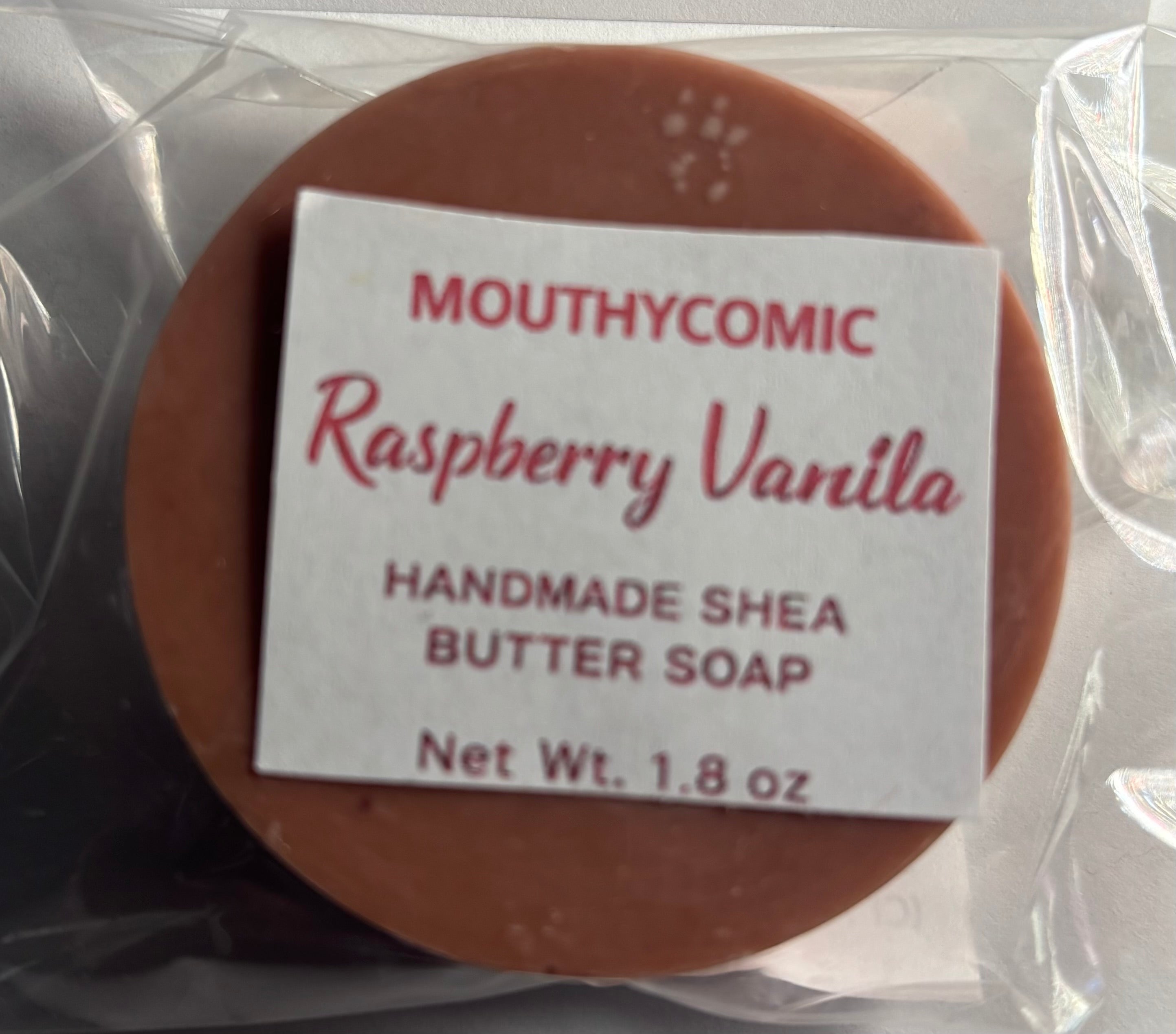 Raspberry Vanilla Shea Butter Soap Puck 1.8