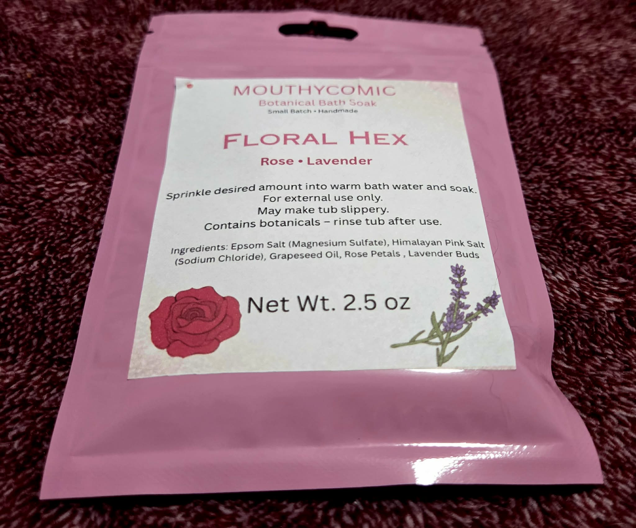 Floral Hex Bath Soak