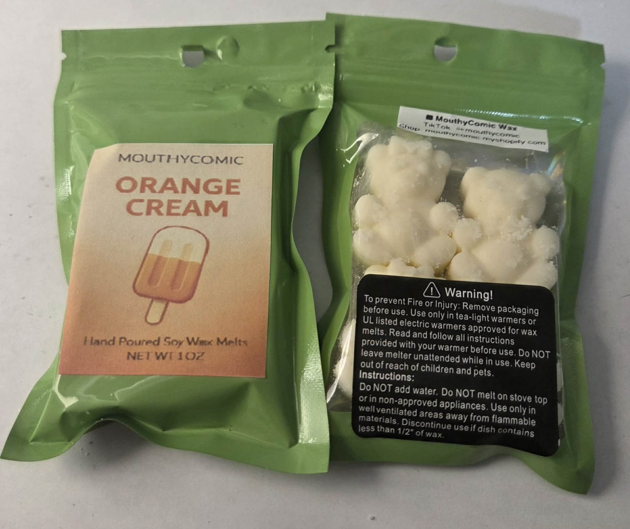 Orange Cream Wax Melt Bears!
