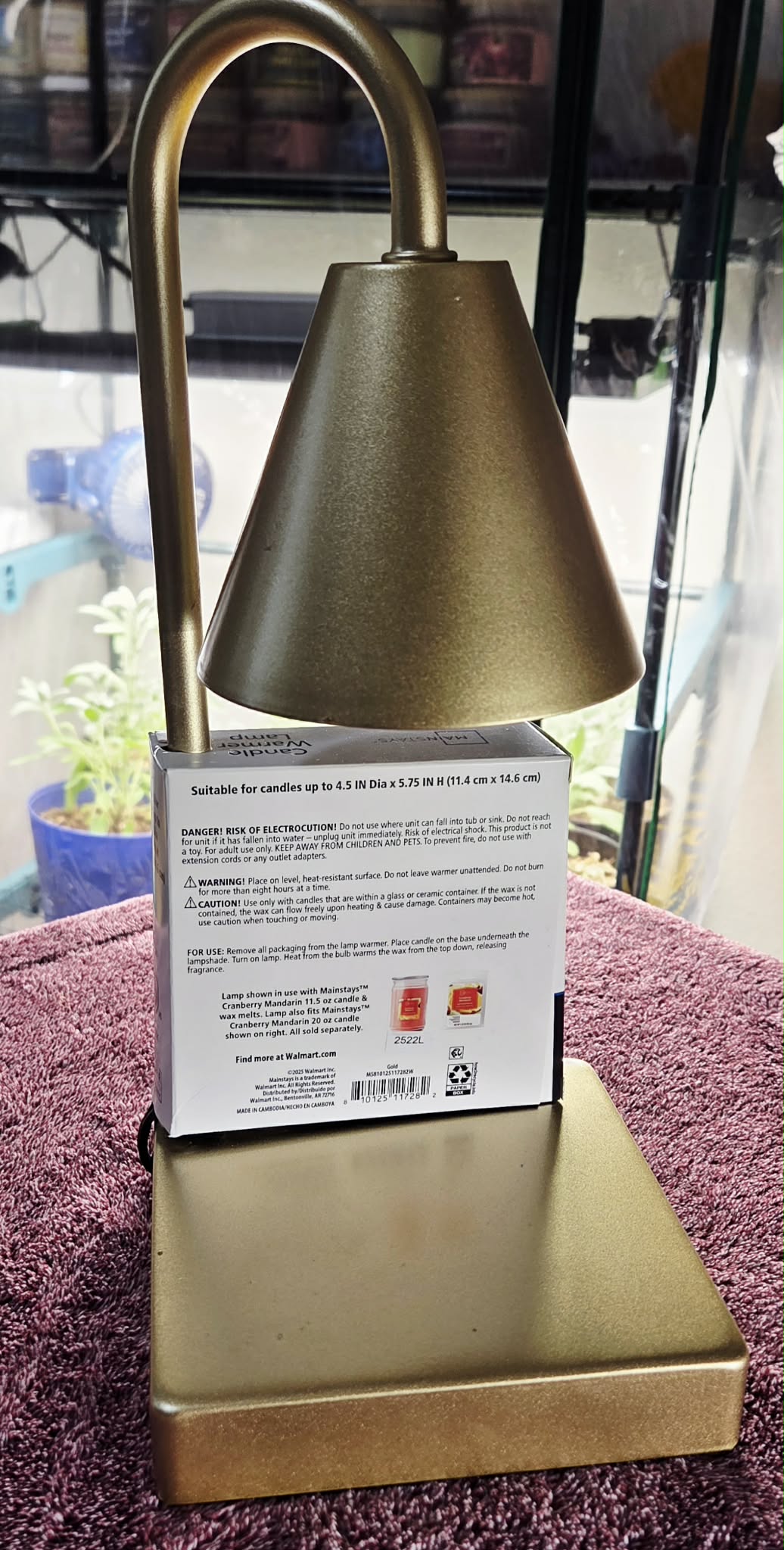 Golden Glow Candle Warmer Lamp