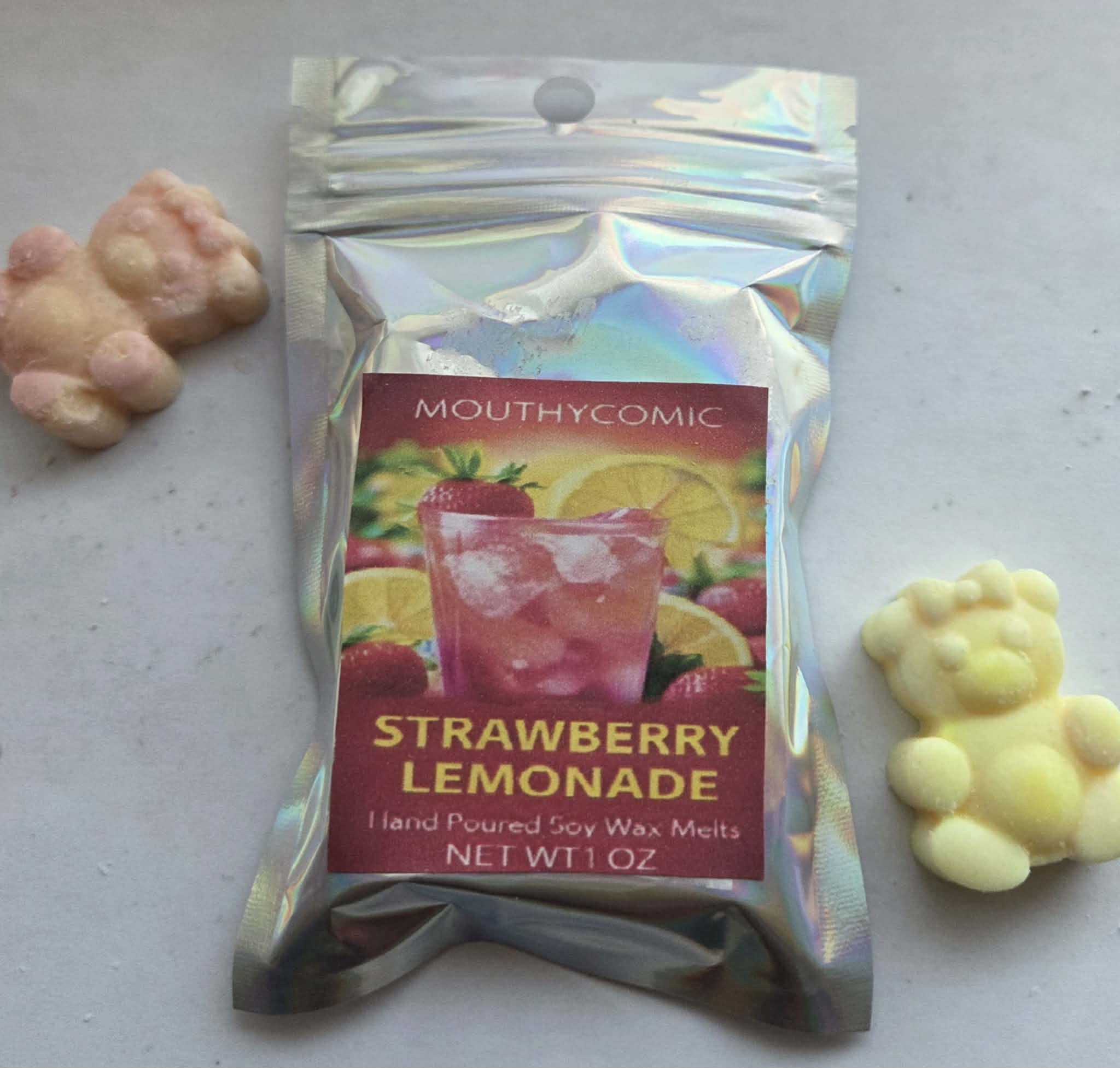 Strawberry Lemonade Wax Melt Bears!