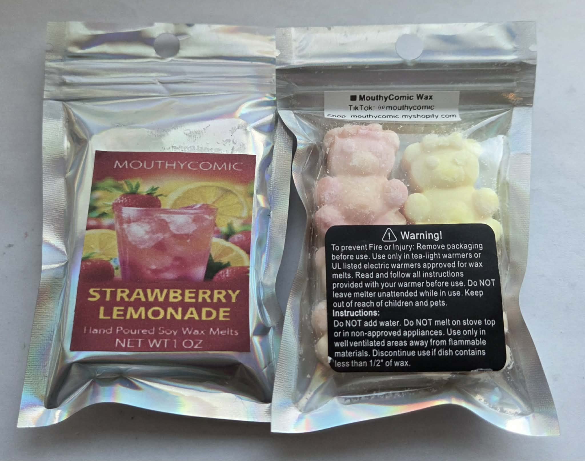 Strawberry Lemonade Wax Melt Bears!