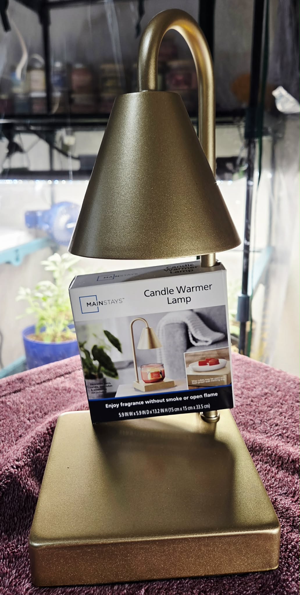 Golden Glow Candle Warmer Lamp