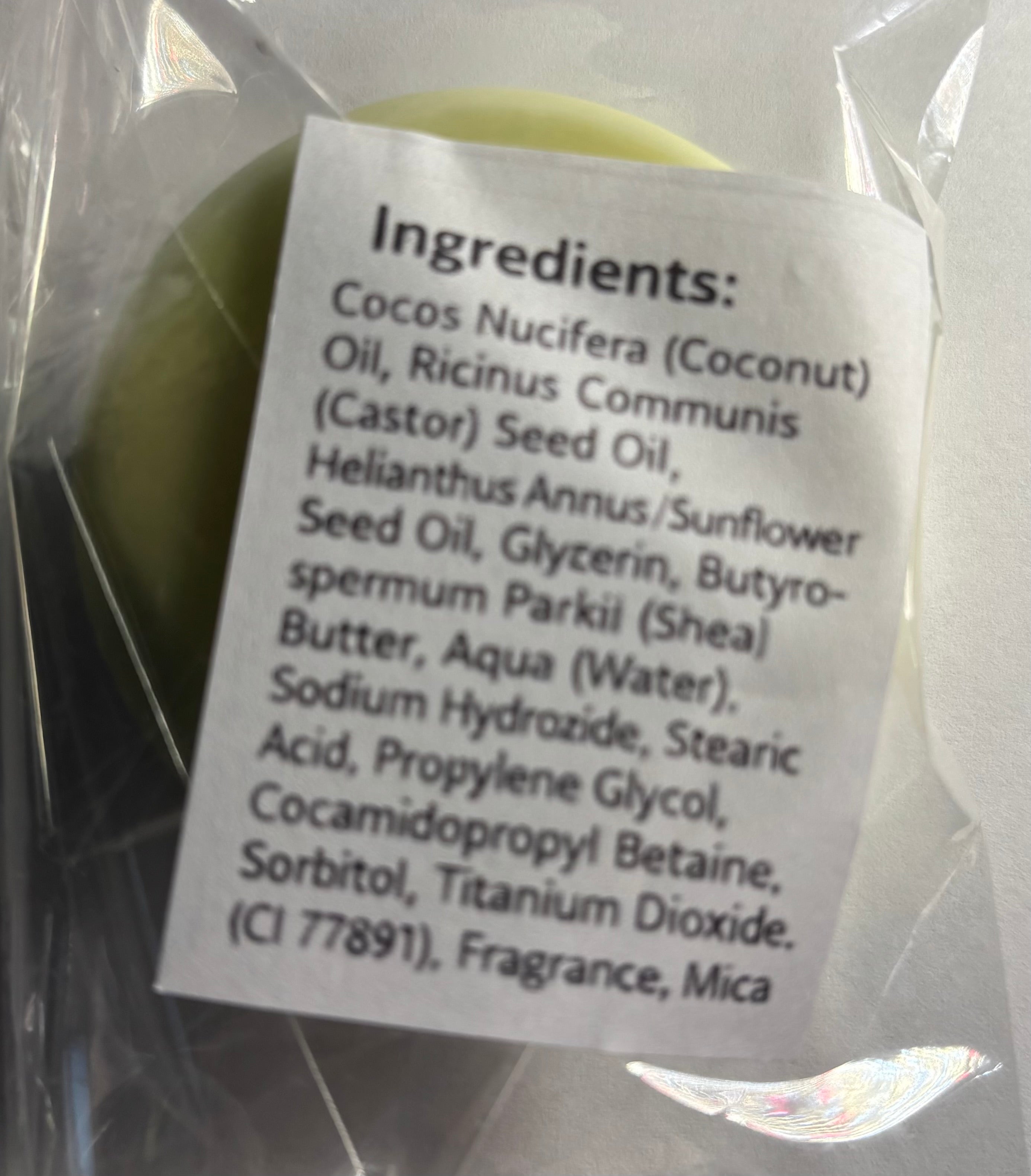 Lemongrass Shea Butter Soap Puck 1.8 OZ