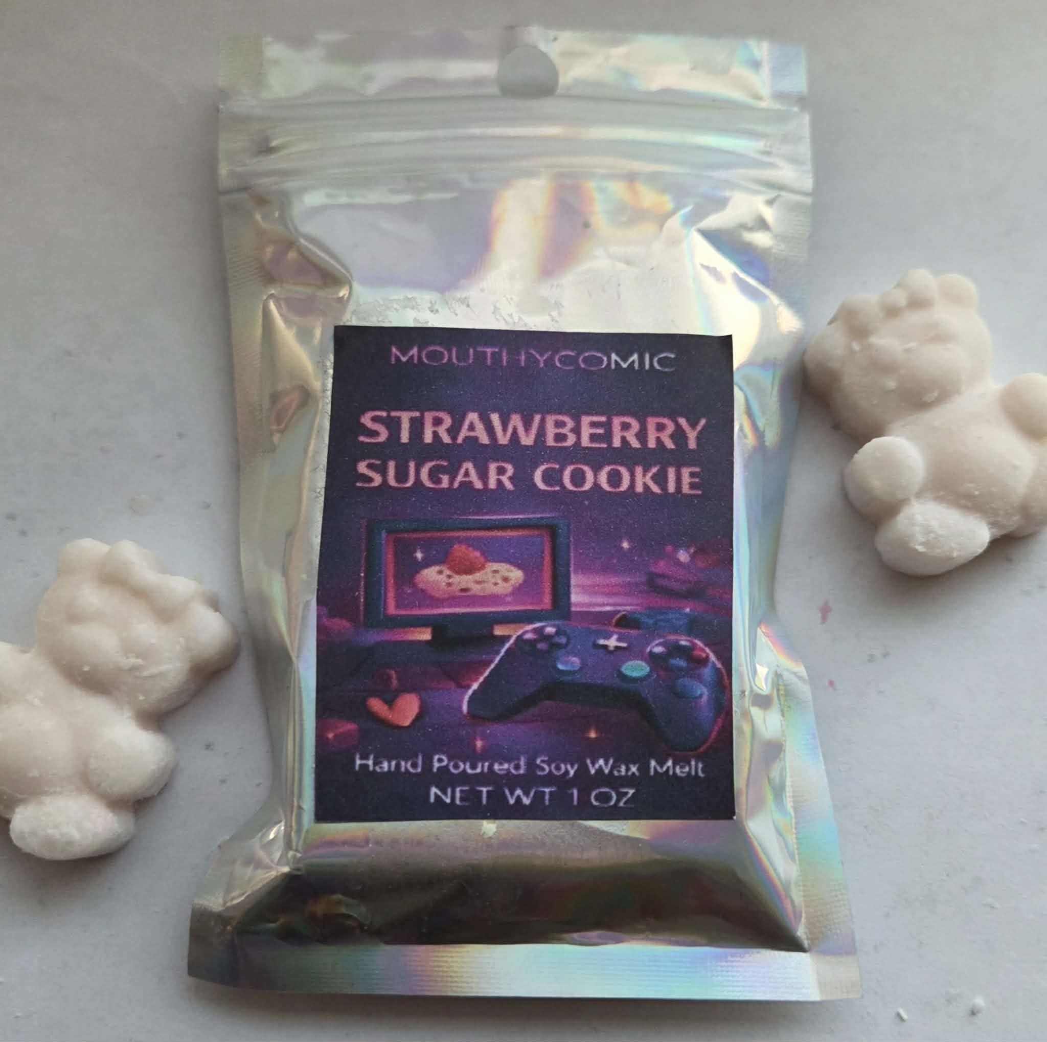 Strawberry Sugar Cookie Wax Melt Bears