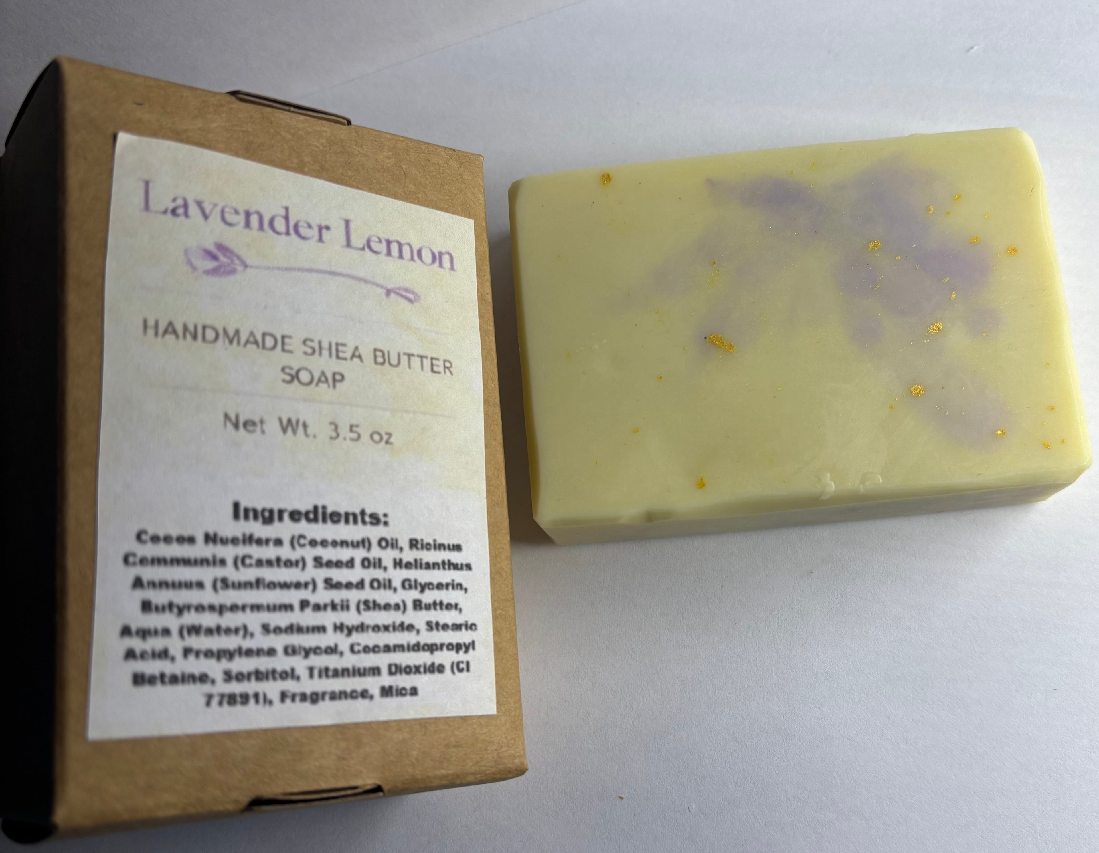 Lavender Lemon Shea Butter Soap Bar