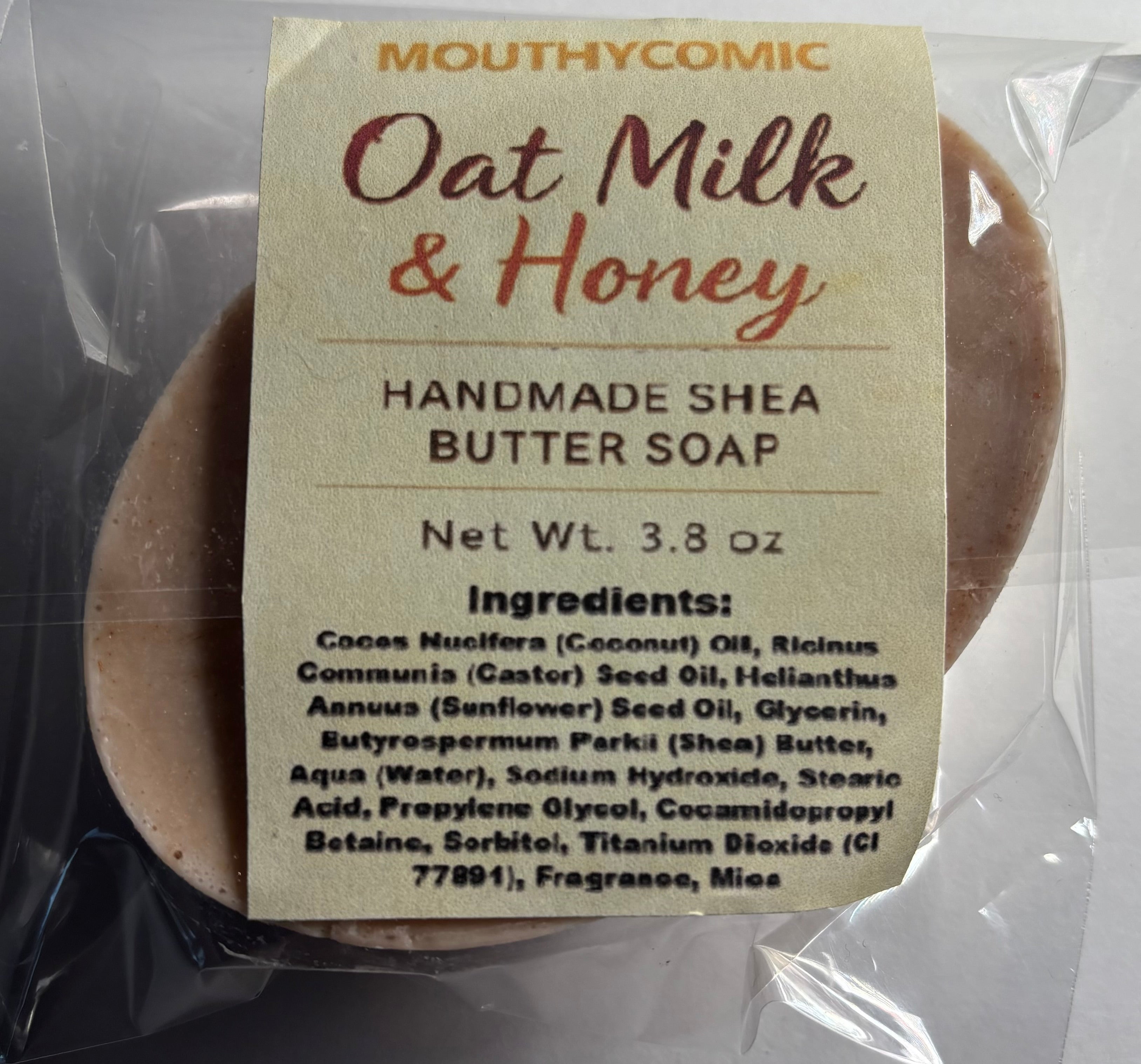 Oat Milk and Honey Bar shea butter soap 3.5 oz