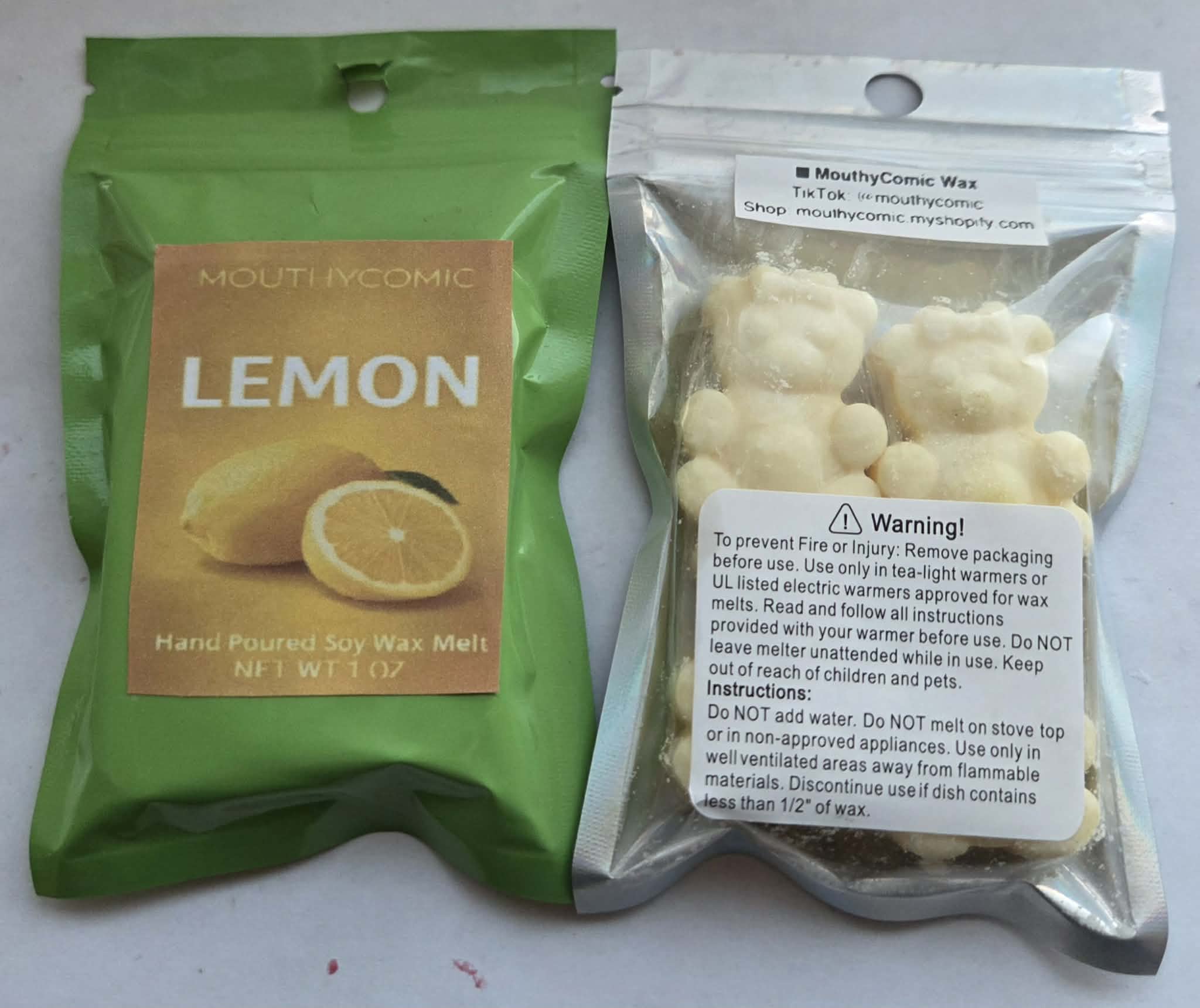Lemon Wax Melt Bears