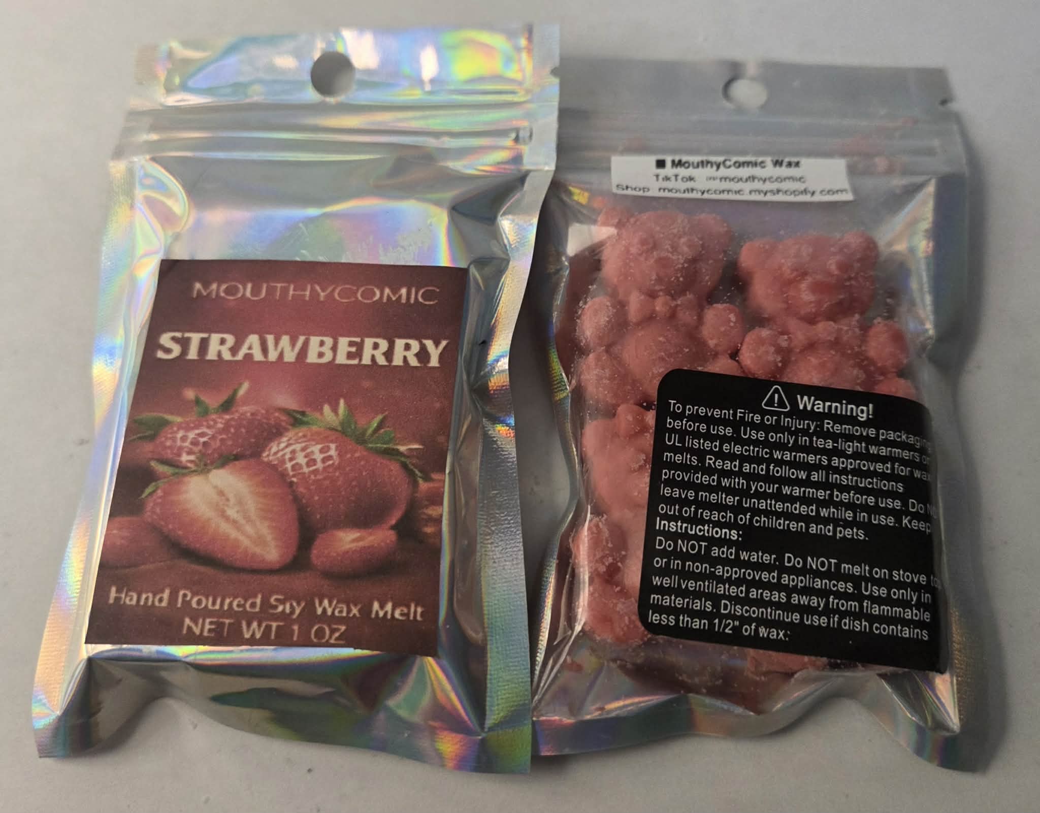 Strawberry Wax Melt Bears!