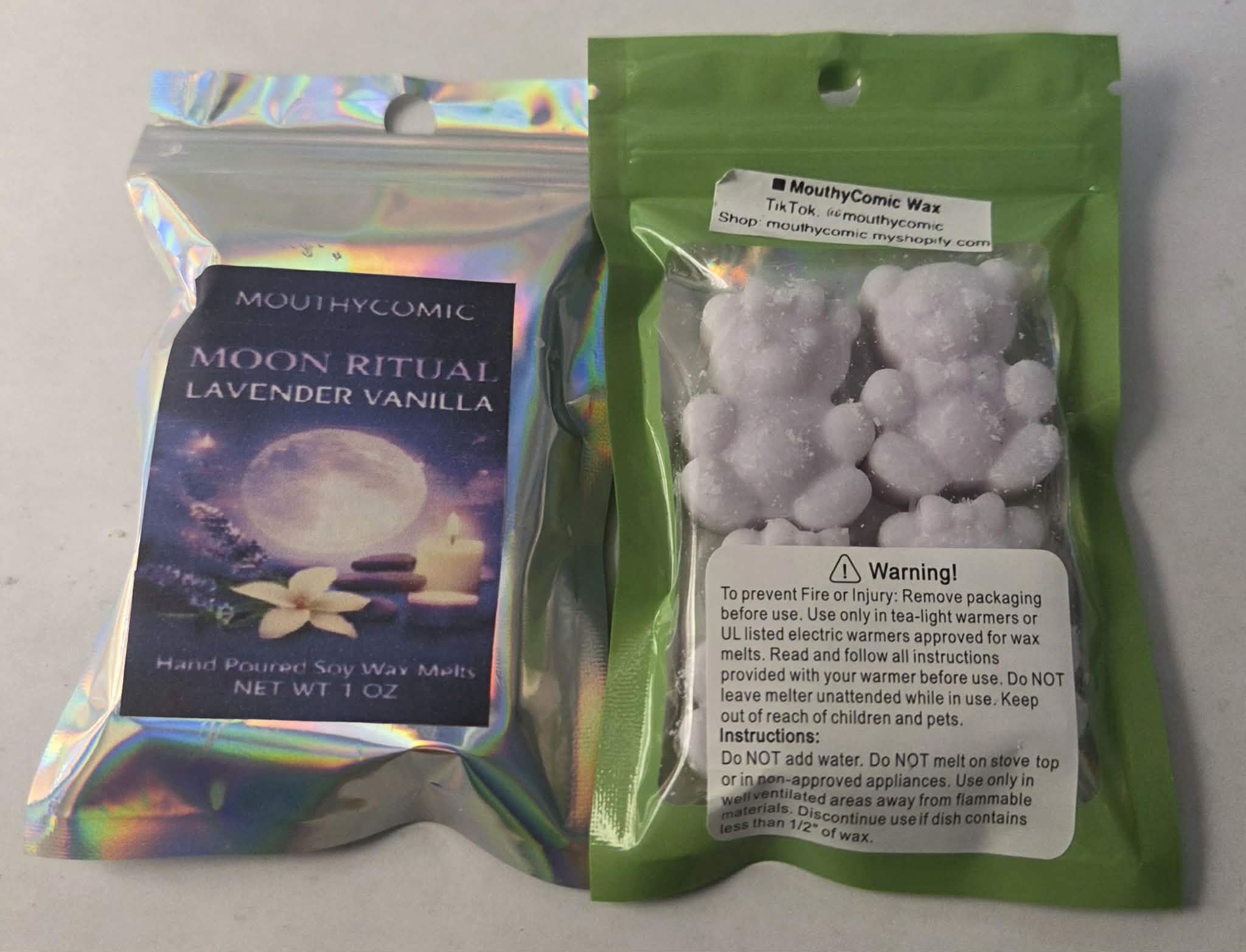 Lavender Vanilla Wax Melt Bears