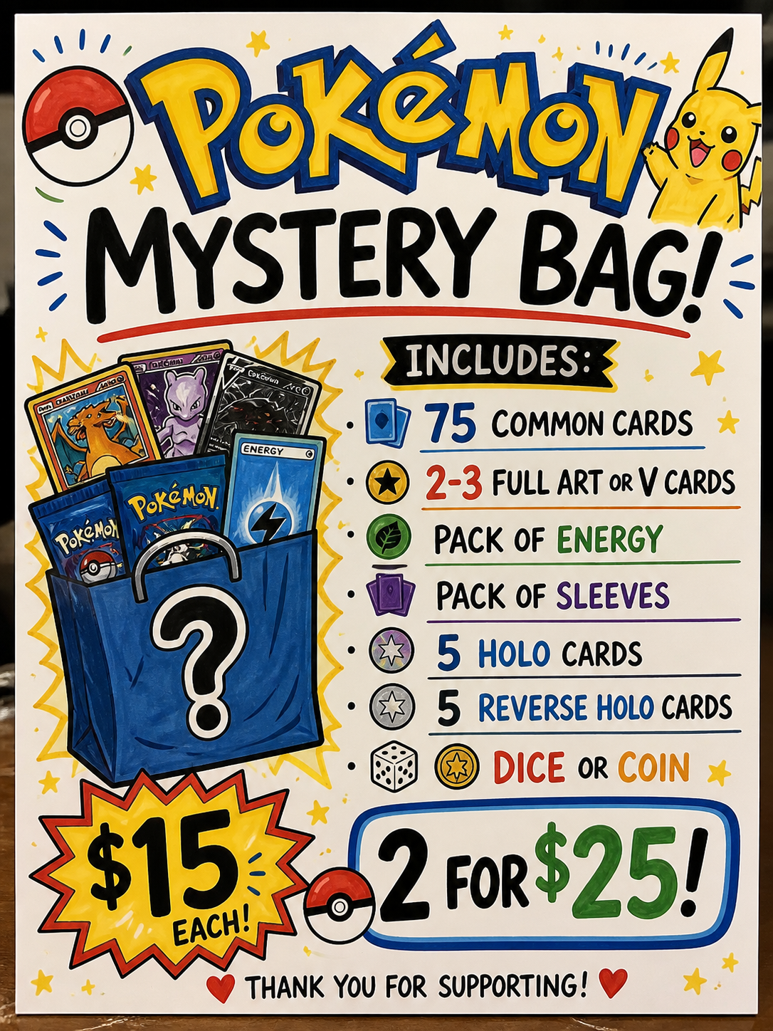 Pokemon Mystery Bag!