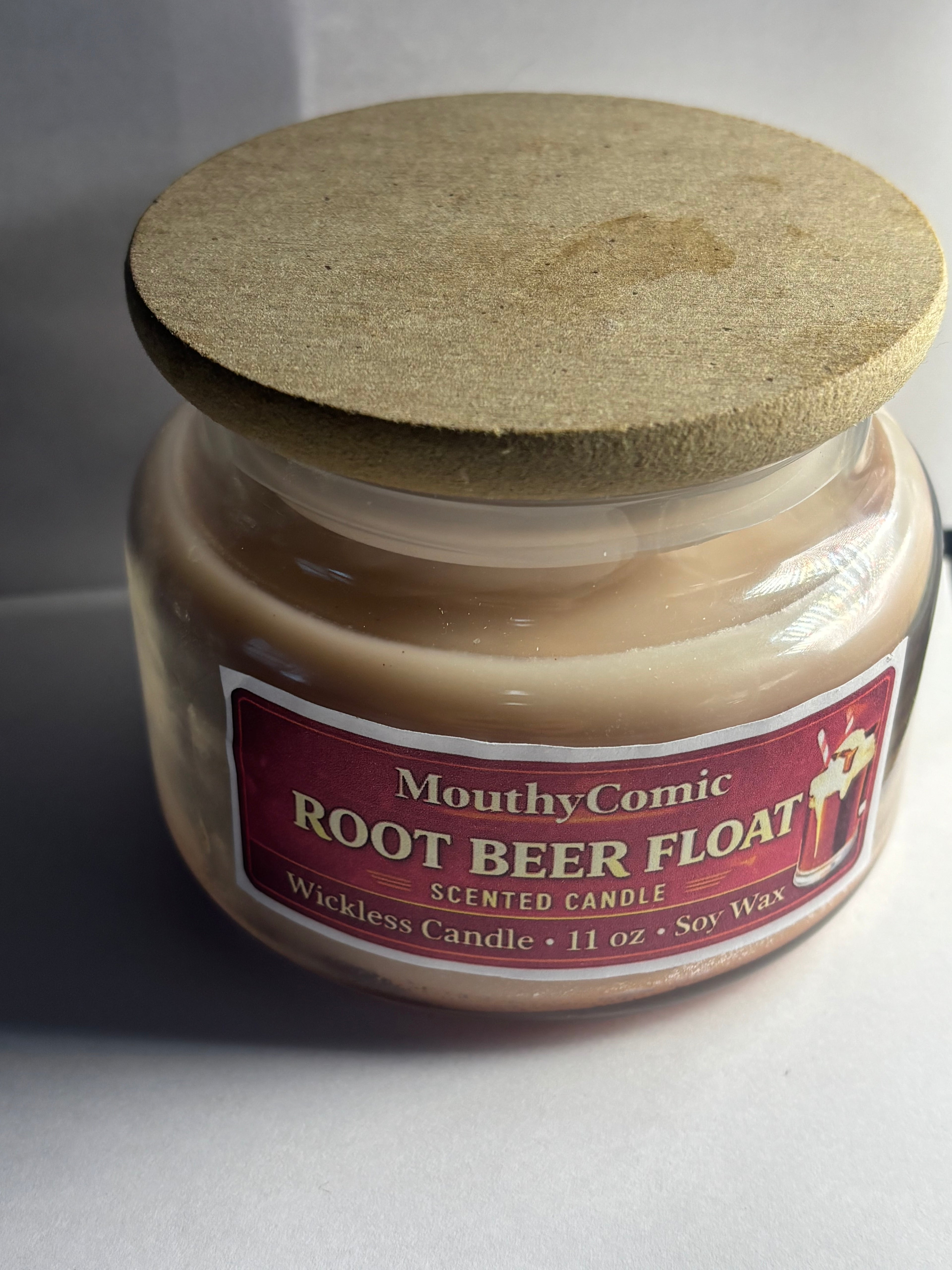 Root Beer Float Wickless Candle
