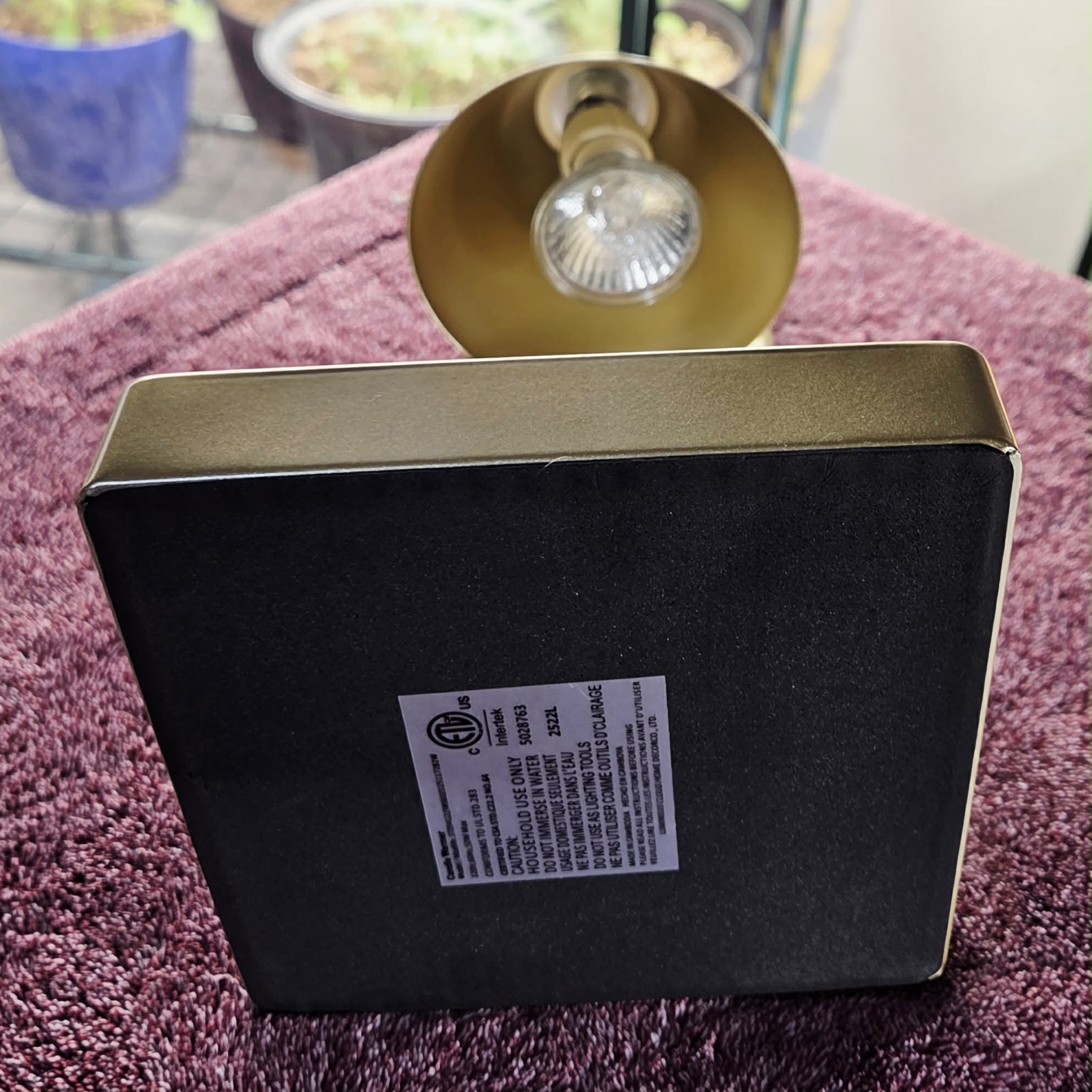 Golden Glow Candle Warmer Lamp