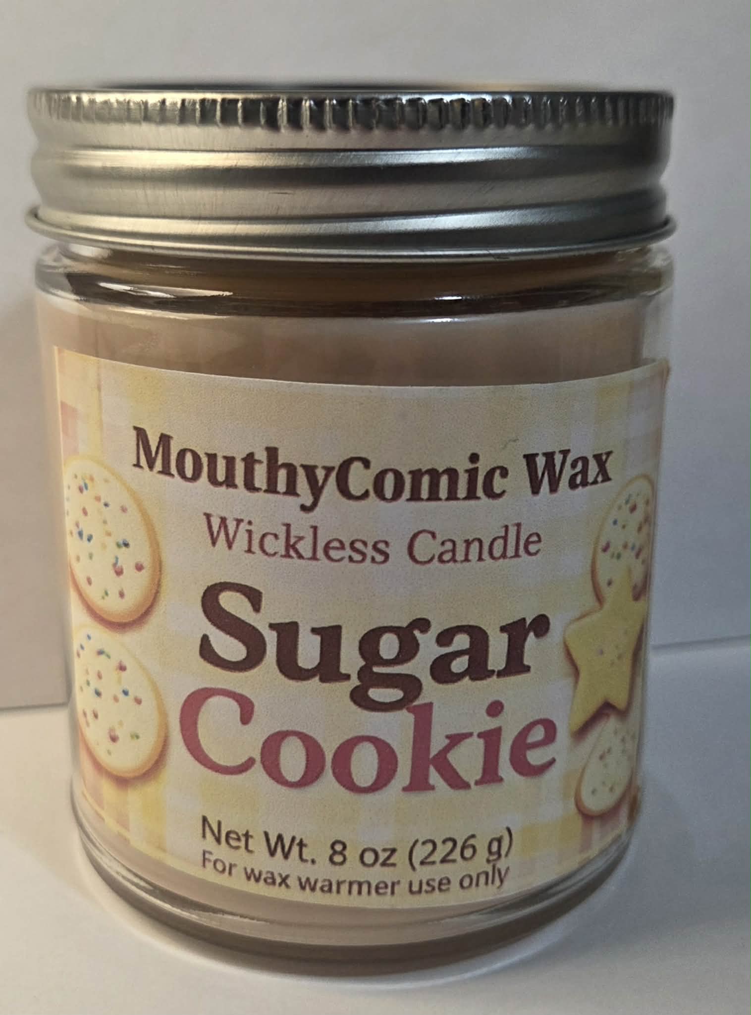Sugar Cookie Wickless Candle 8 oz