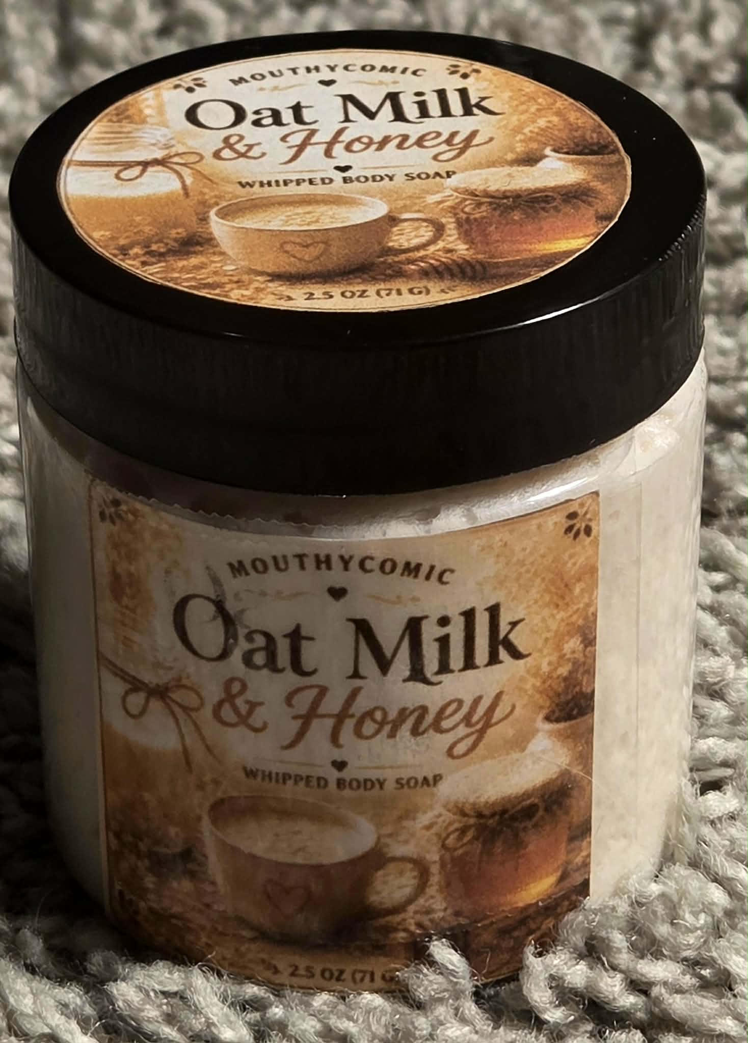 Oat Milk and Honey Whipped Soap 2.5 oz