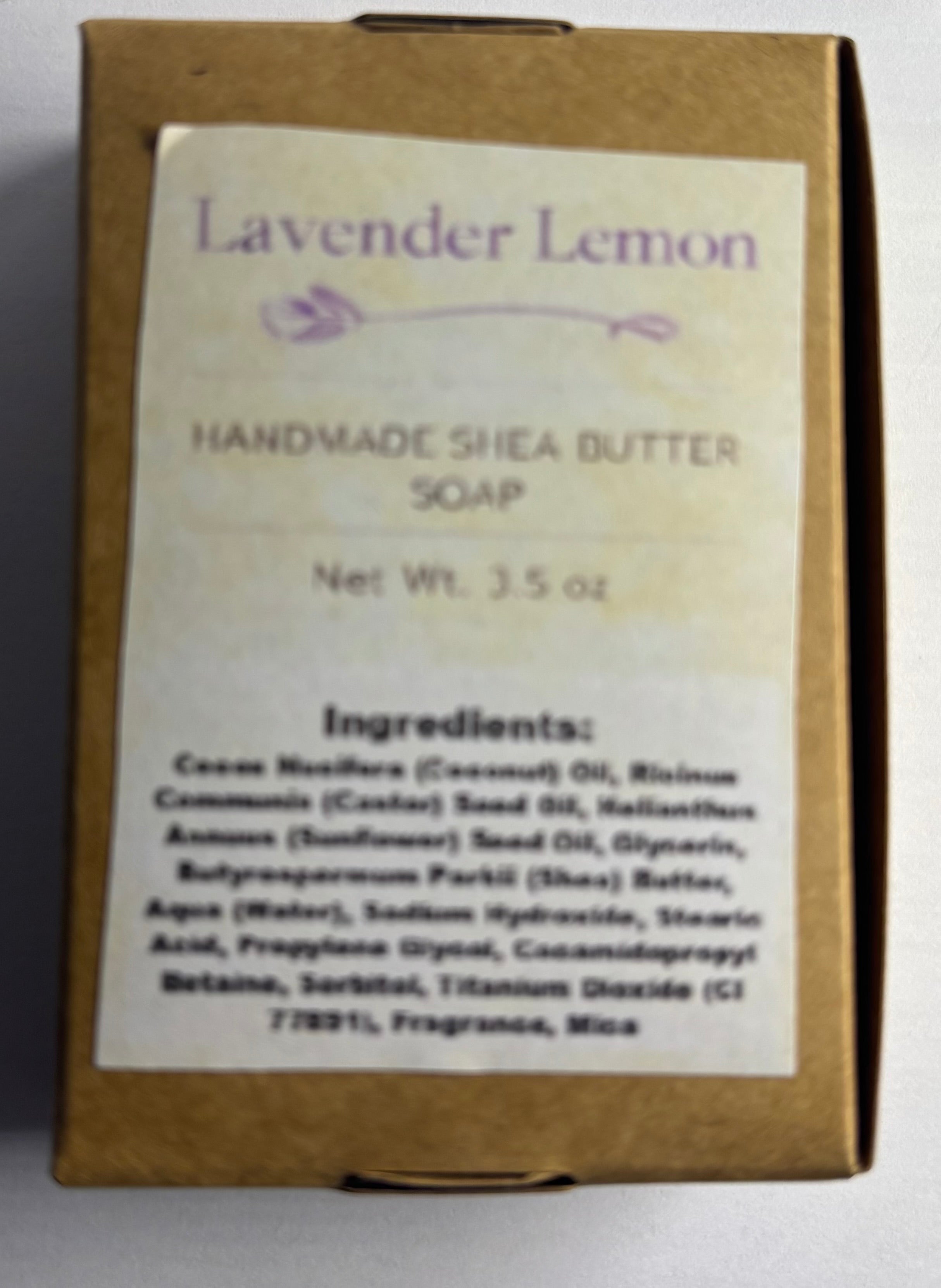 Lavender Lemon Shea Butter Soap Bar