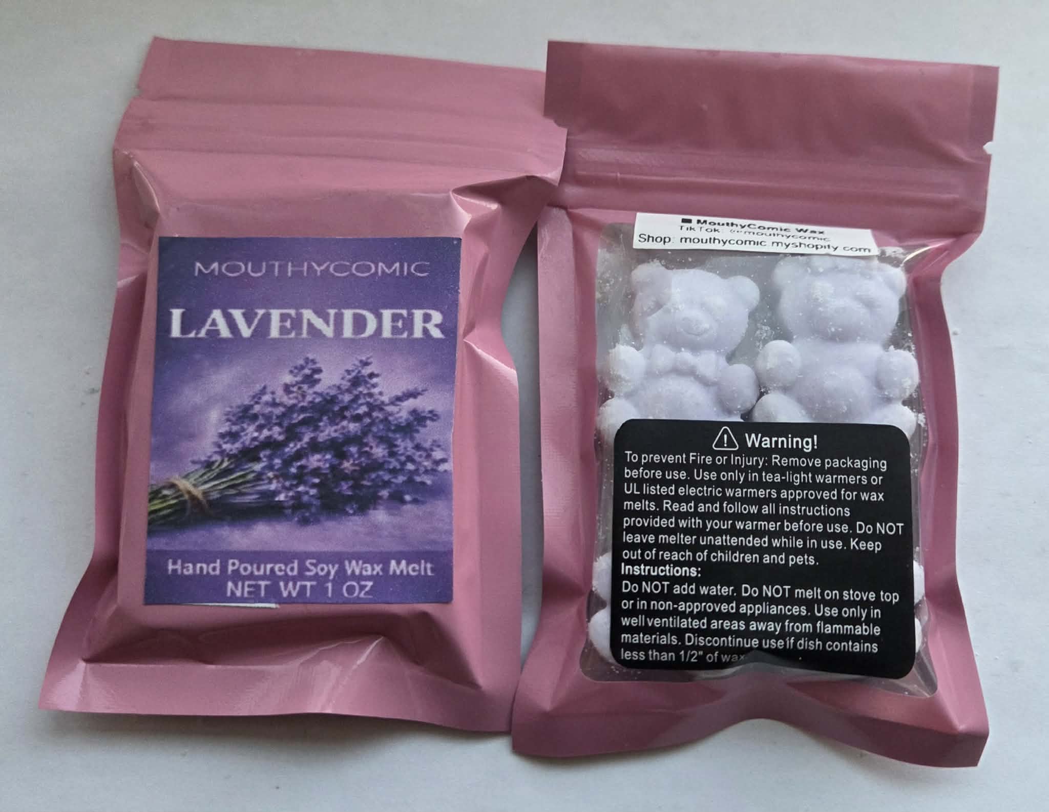 Lavender Wax Melt Bears
