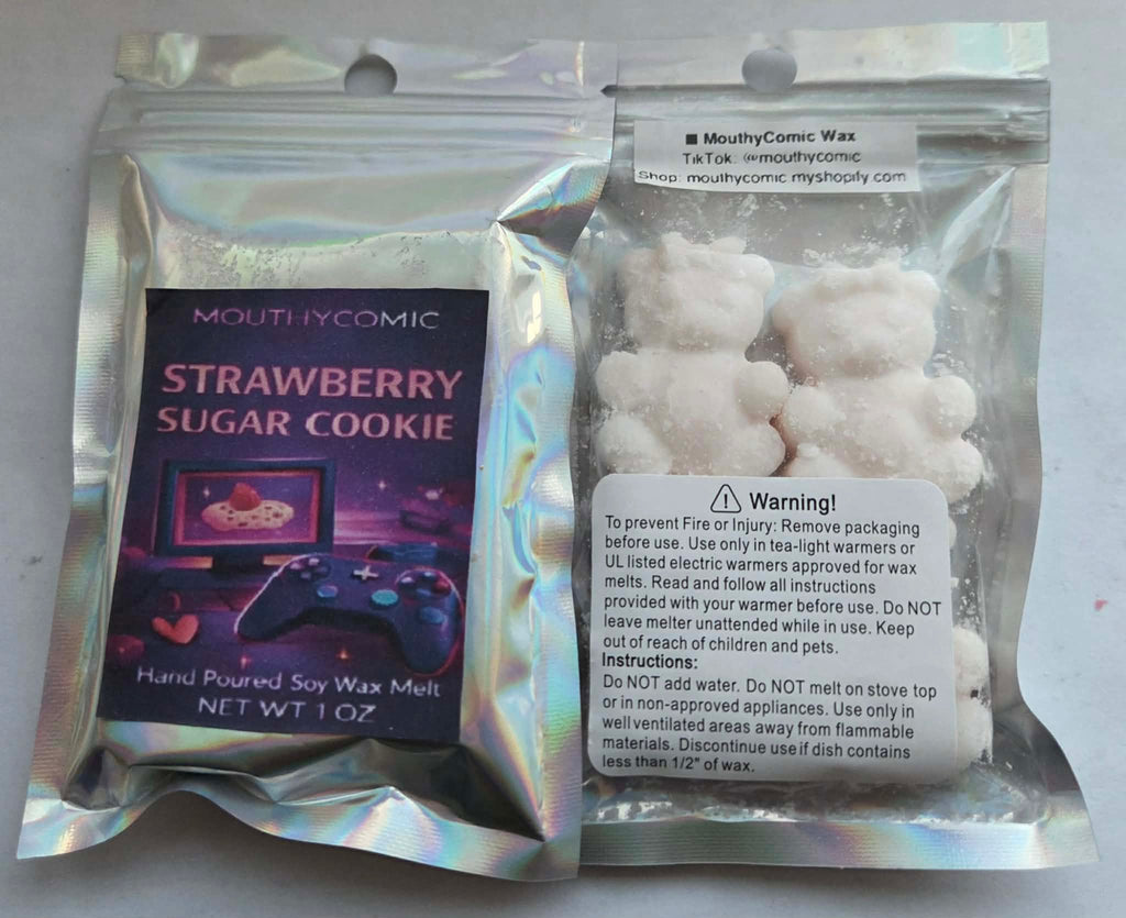 Strawberry Sugar Cookie Wax Melt Bears