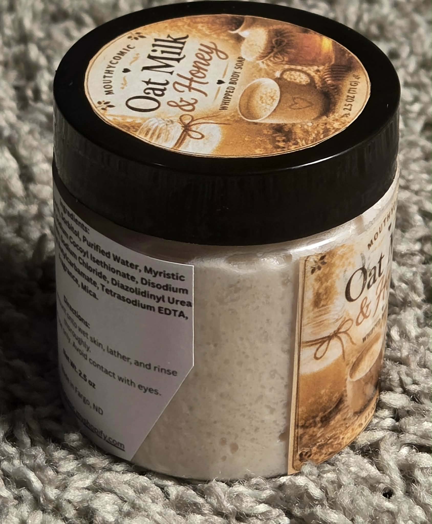 Oat Milk and Honey Whipped Soap 2.5 oz
