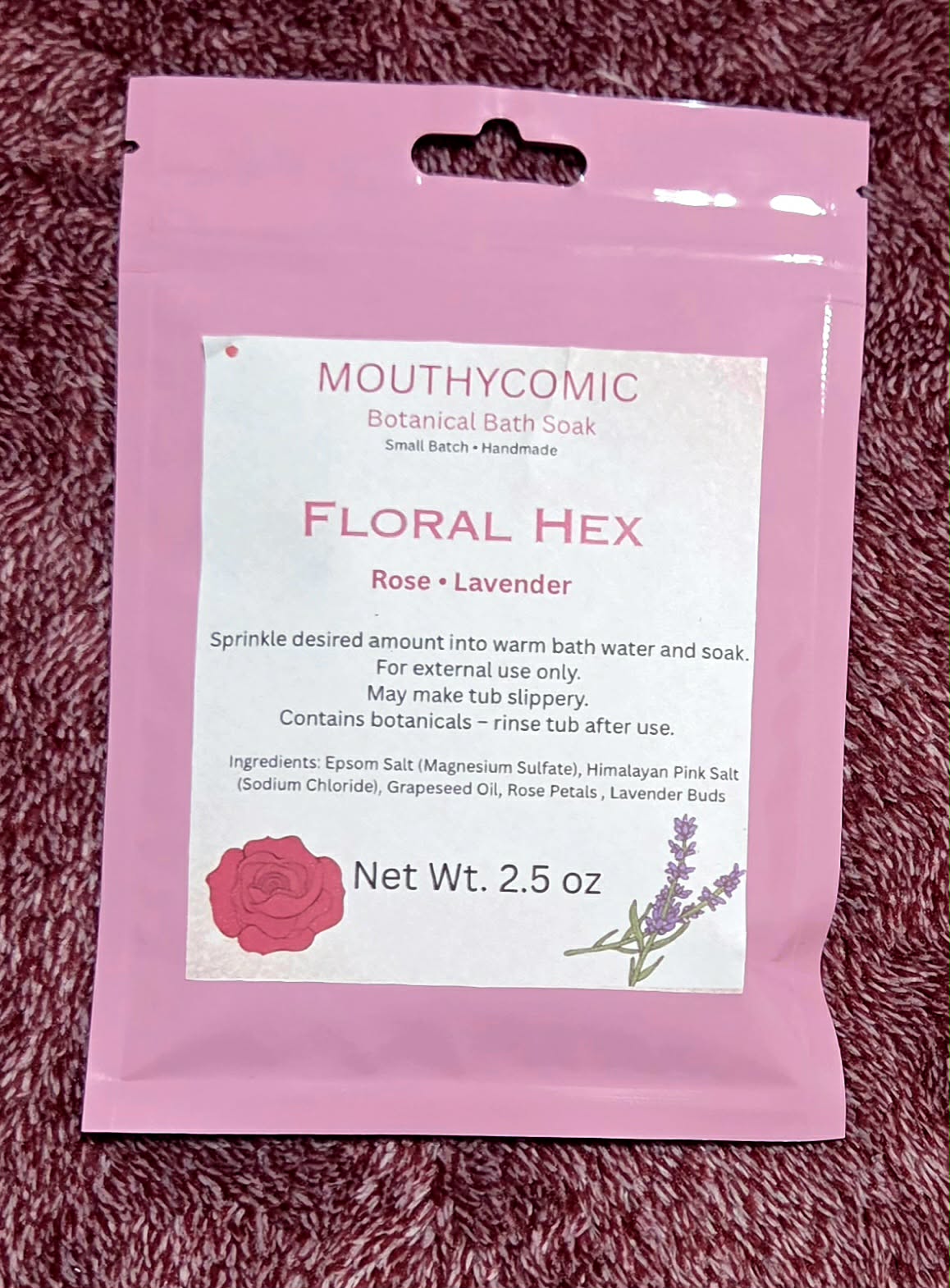 Floral Hex Bath Soak